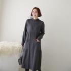 High-waist Long Knit Dress