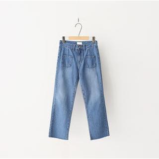 High-waist Wide-leg Jeans