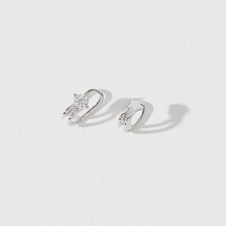 Non-matching Rhinestone Star Ear Cuff