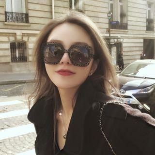 Oversized Pattern Sunglasses