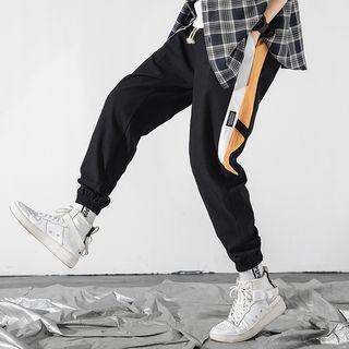 Drawstring Color Block Sweatpants
