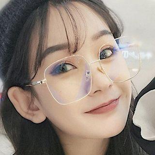 Oversized Square Eyeglasses / Prescription Lens