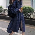 Checked Shirtdress