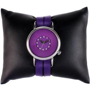 Swarovski Crystal Water Resistant Strap Watch Purple - One Size