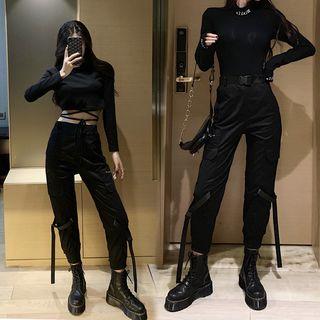 Set: Plain Top + Harem Pants