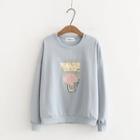 Milk Shake Embroidered Pullover