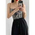 Zebra-print Camisole Top Zebra - One Size