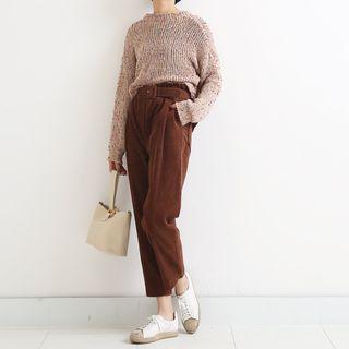 Straight Cut Corduroy Pants