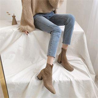 Kitten-heel Ankle Boots In 2 Designs