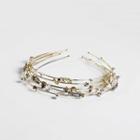 Alloy Faux Pearl Rhinestone Layered Headband