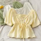 Square-neck Corset Blouse