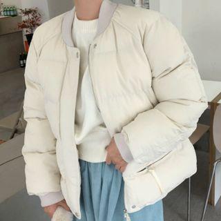 Crew-neck Raglan-sleeve Padded Jacket