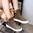 Leopard Print Snow Boots