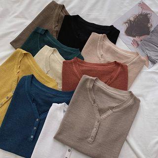 Short-sleeve Sheath Knit Top