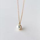 925 Sterling Sliver Faux Pearl Necklace