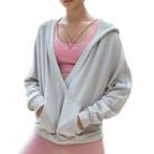 Plunge-neck Sports Hoodie