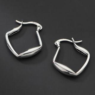 Irregular Earring 1 Pair - S925 Silver - Silver - One Size