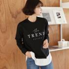 Layered-hem Letter T-shirt