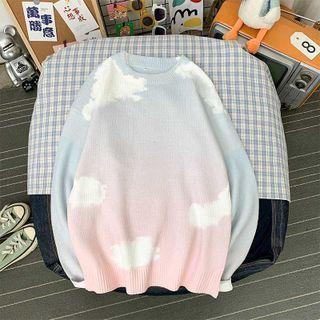 Round Neck Cloud Sweater