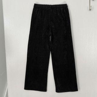 High-waist Drawstring Fleece Pants