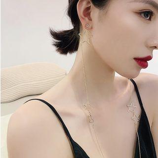 Alloy Star Chained Earring
