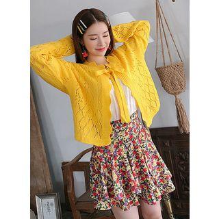 Flared Floral Mini Skirt