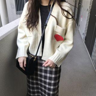 Heart Printed Cardigan