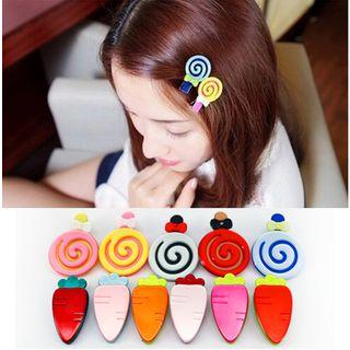 Plastic Lollipop / Carrot Hair Clip