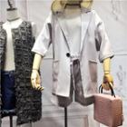 Set: 3/4-sleeve Blazer + Shorts