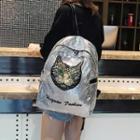 Cat Sequin Backpack