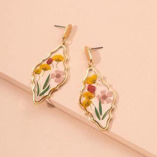 Dried Flowers Alloy Earring