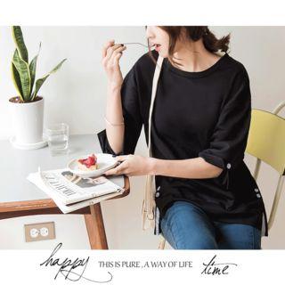 3/4 Sleeve Round Neck T-shirt