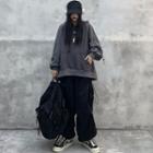 Drawstring Hoodie / Wide-leg Pants / Set