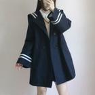 Sailor Collared Double Breasted Coat