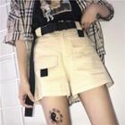 Wide-leg Shorts + Belt