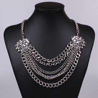 Lion-detail Chain Necklace