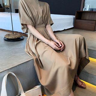 Short-sleeve Plain Jumper Pants