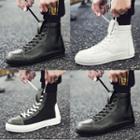 Platform High-top Lace-up Sneakers
