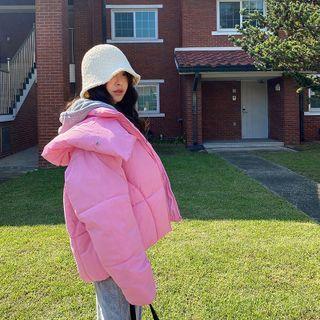 Hooded Colored Puffer Jacket