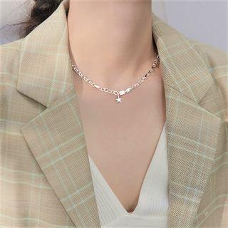 Star Pendant Sterling Silver Choker