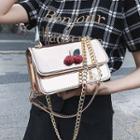 Cherry Mirrored Chain Strap Crossbody Bag