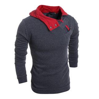 Half Side Zip Long Sleeve Hoodie