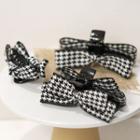 Houndstooth Bow Hair Claw
