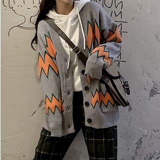 Wavy Pattern Cardigan