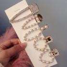 Faux Pearl / Rhinestone Hair Clip