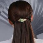 Rhinestone Floral Hair Clip As Shown In Figure - One Size