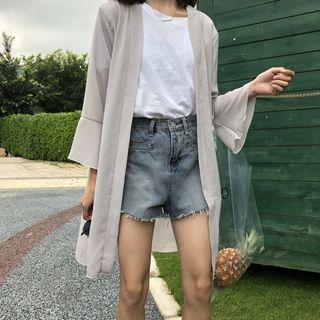 Bell-sleeve Chiffon Jacket