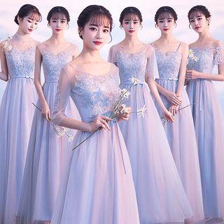 Embroidered A-line Evening Gown (various Designs)