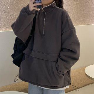Fleece-lined Half Zip Pullover