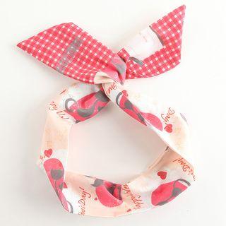 Cat Print Bow Headband